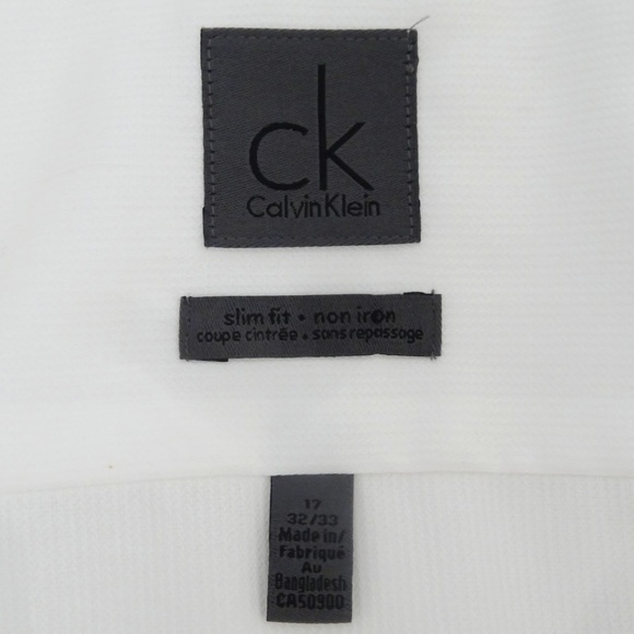 C K Men's Dress Shirt 100% Cotton Slim Fit 32/33.. - Picture 4 of 4